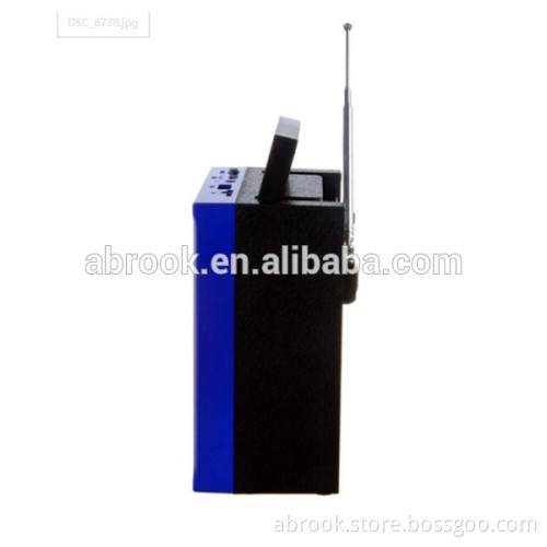 Box style led chinese mini hifi portable speaker with usb port